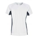 T-shirt sportowy biało szary XXL