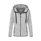 polar STEDMAN Active Knit Fleece rozpinany z kapturem damski LGM S