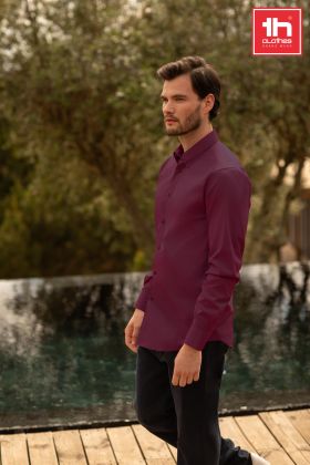 męska koszula popelinowa z długim rękawem PARIS