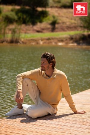 męska koszulka polo z długim rękawem BERN