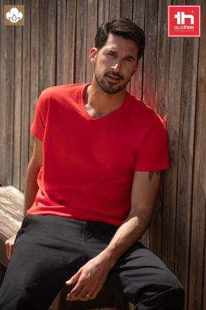 t-shirt V-neck dla mężczyzn