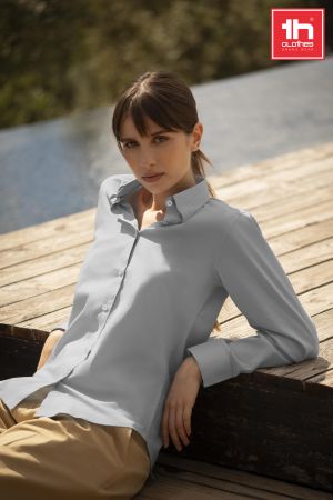 damska koszula popelinowa z długim rękawem PARIS WOMEN