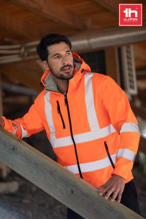 Męski softshell o wysokiej widzialności ZAGREB WORK